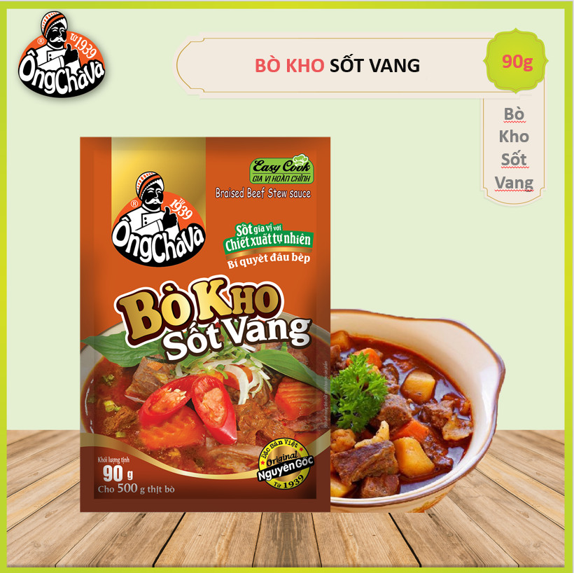 Bò Kho Sốt Vang Ông Chà Và 90gr (Braised Beef Stew Sauce)