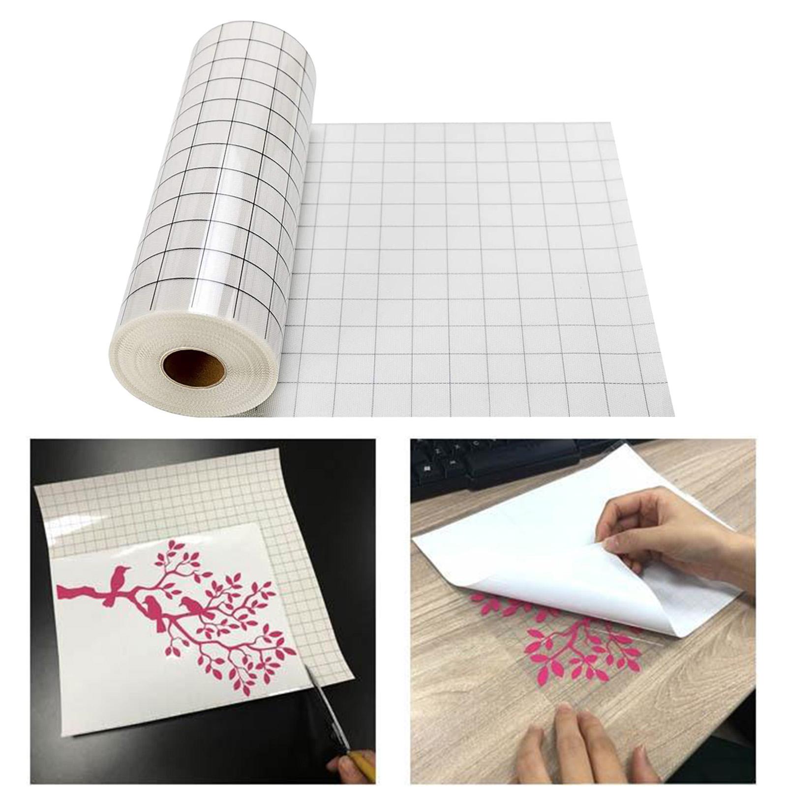 2x Vinyl Transfer Paper Tape for  Glue 12 X 60 '' Clear Alignment Grid