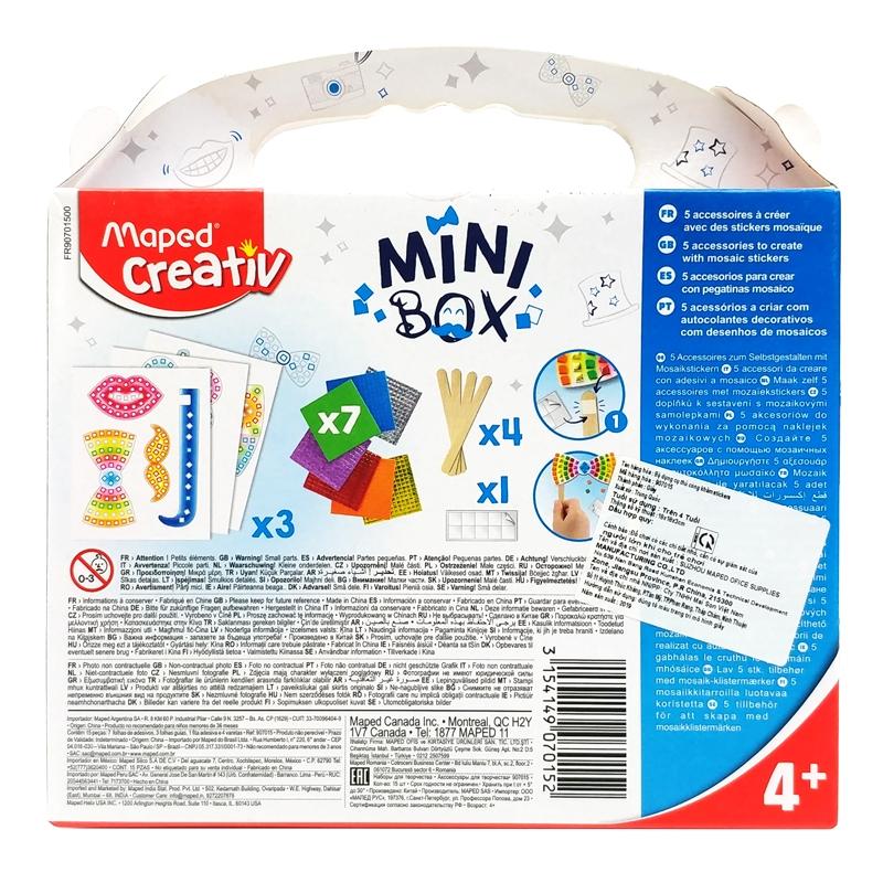 Đồ Chơi Thủ Công Khảm Stickers Mini Box - Maped Creative 907015 - Mosaic Stickers