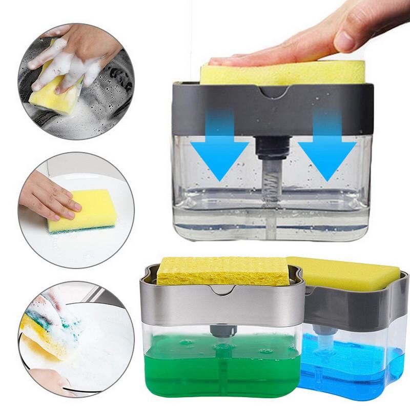 Hộp Đựng Xà Phòng Dạng Nhấn 2 Trong 1 Tiện Dụng