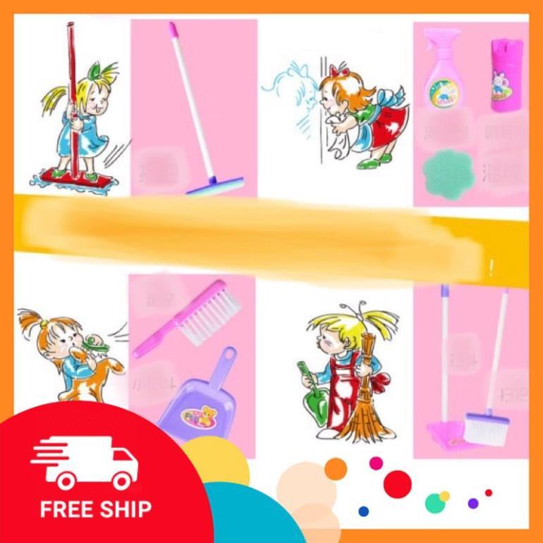 Bộ Đồ Chơi Quét Dọn Đồ Chơi Dành Cho Trẻ Em, Bộ Vệ Sinh Dọn Dẹp Trẻ Em.