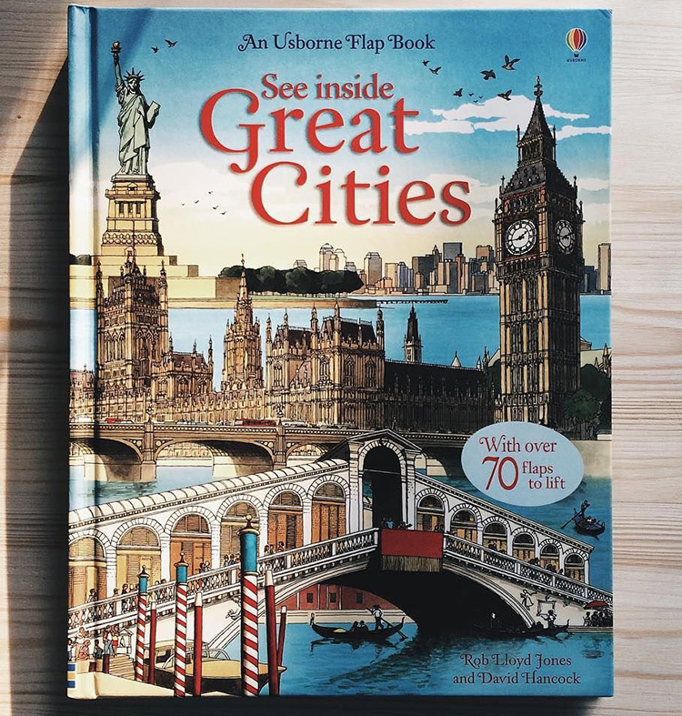 Sách tương tác tiếng Anh - Usborne See Inside Great Cities