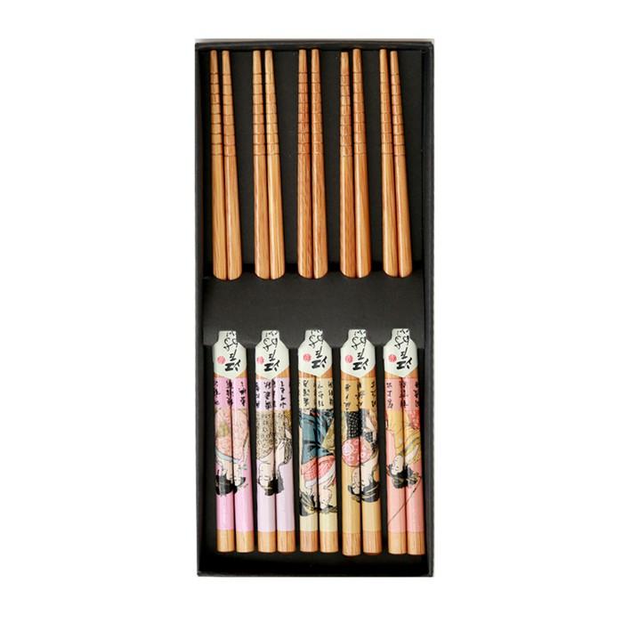 Hộp Đũa Tre Nhật Bản Vỉ 5 Đôi Kokusai NDCK-10