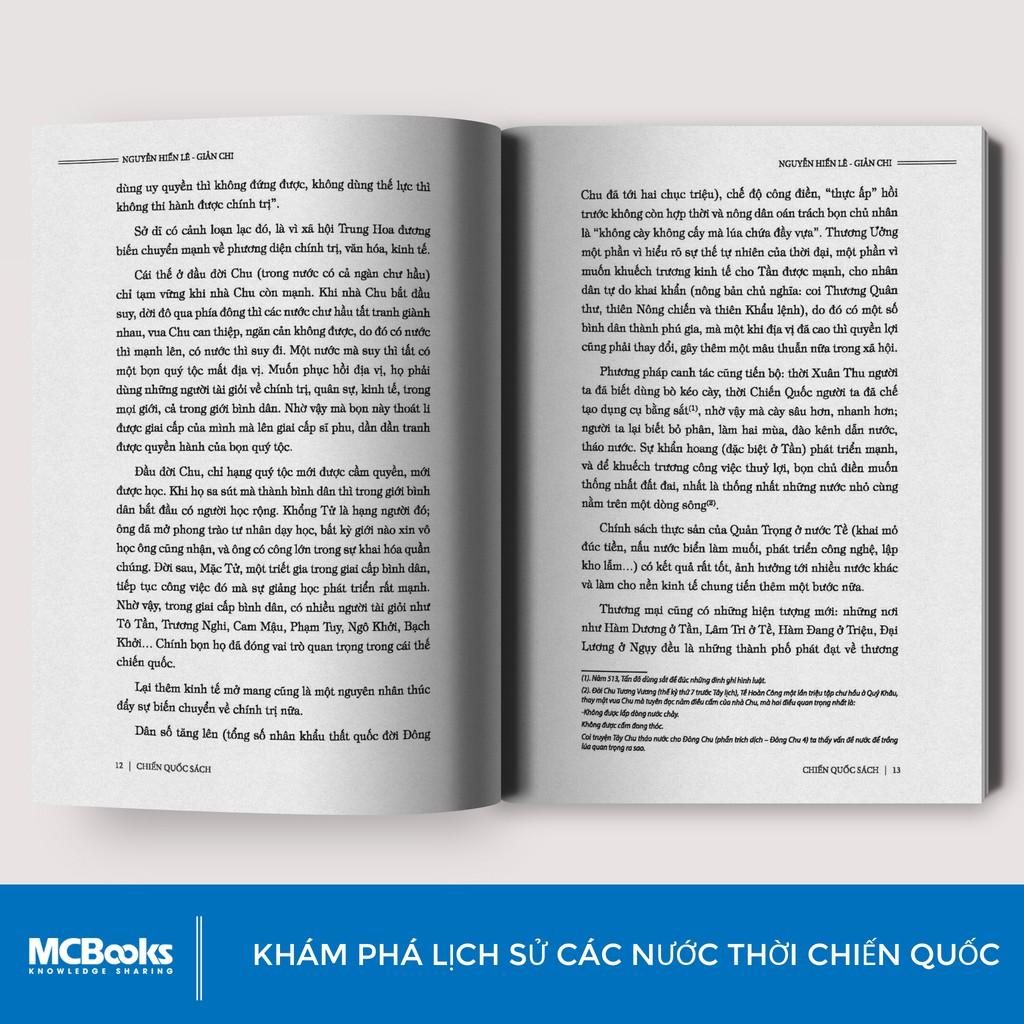Sách - Chiến Quốc Sách - Nguyễn Hiến Lê - BizBooks ( Tặng kèm bookmark thiết kế )