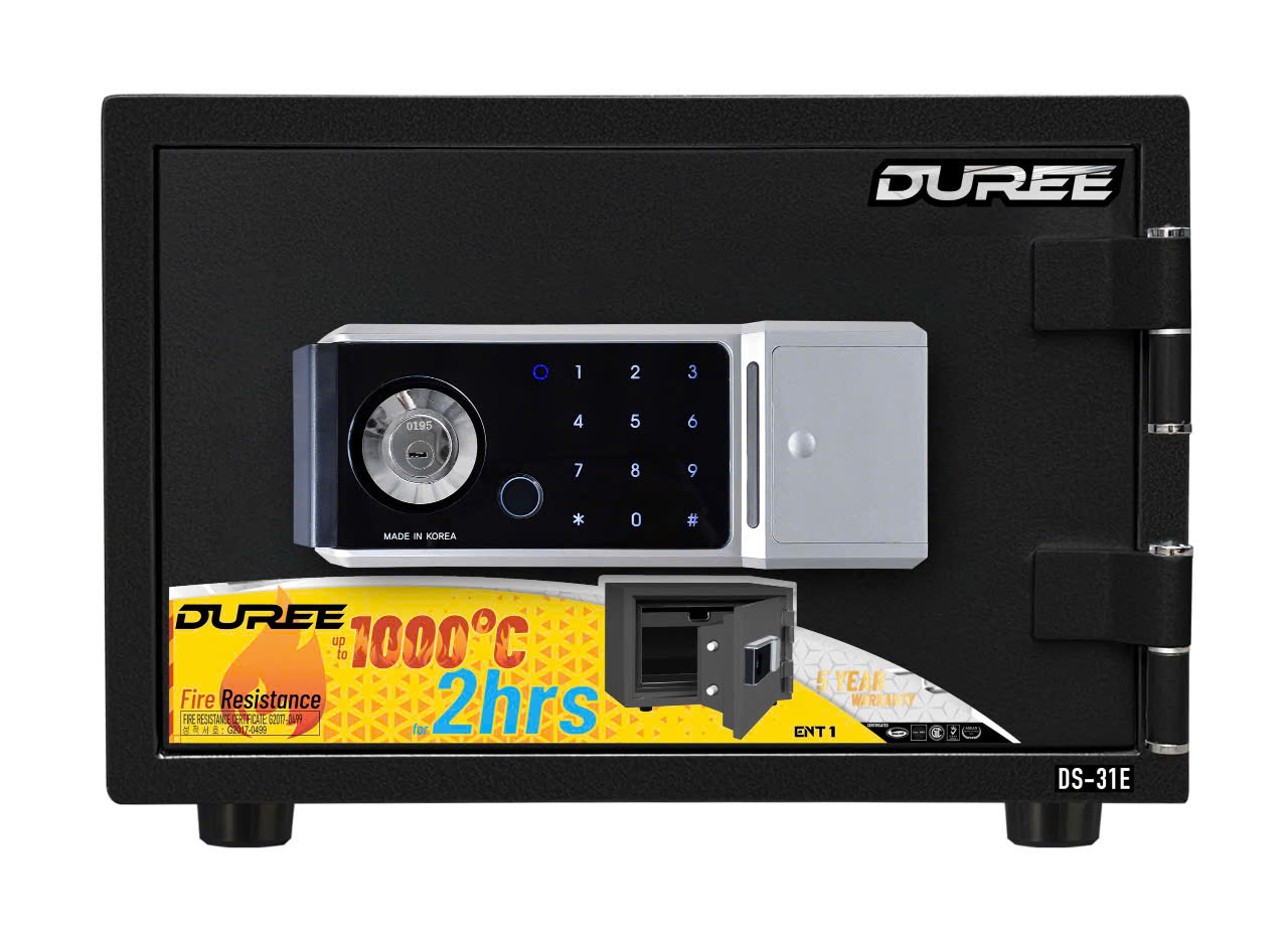 Két Sắt Hàn Quốc DUREE DS-31E – Nhỏ Gọn, Bảo Mật Cao, Chống Cháy 1000°C