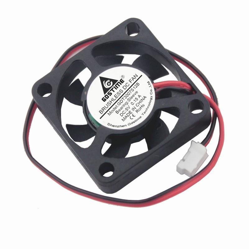 Gdstime 1 pcs 30mm x 7mm Small Cooler Fan 1V DC Brushless Mute Cooling Fan 30x30x7mm 1.0 1Pin 3cm 3007