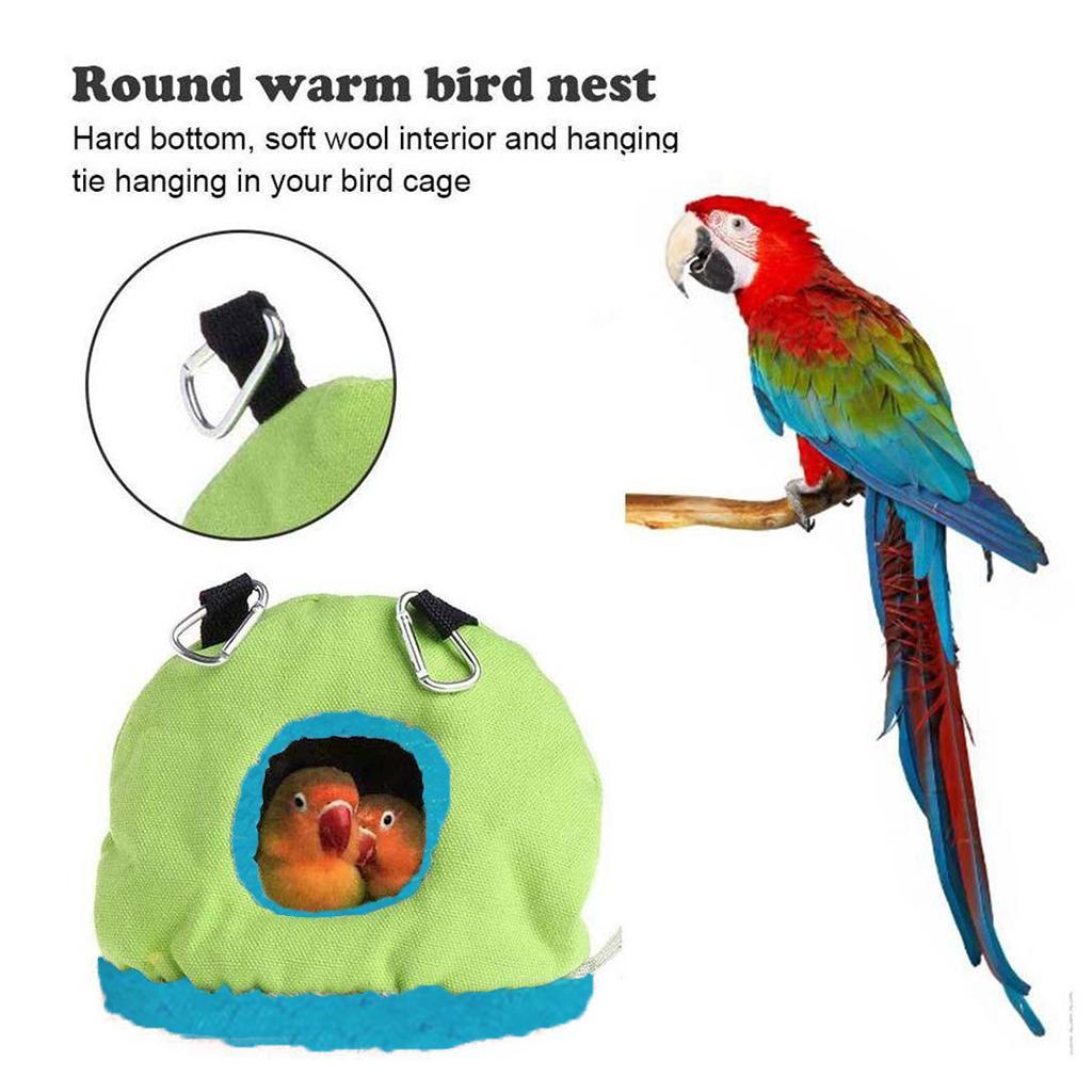 Winter  Birds Parrot Nest Hammock Cave Cage Warm Hanging Bed