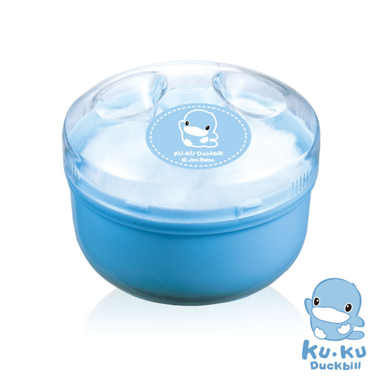 HỘP ĐỰNG PHẤN RÔM EM BÉ KÈM BÔNG PHẤN KUKU - KU5304