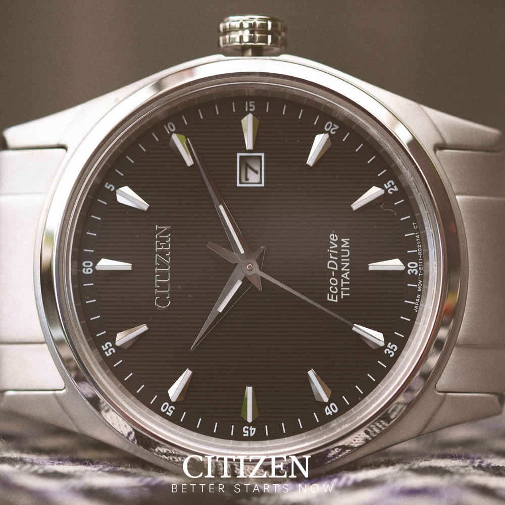 Đồng Hồ Nam Citizen Dây Titanium BM7360-82E - Mặt Đen (Sapphire)