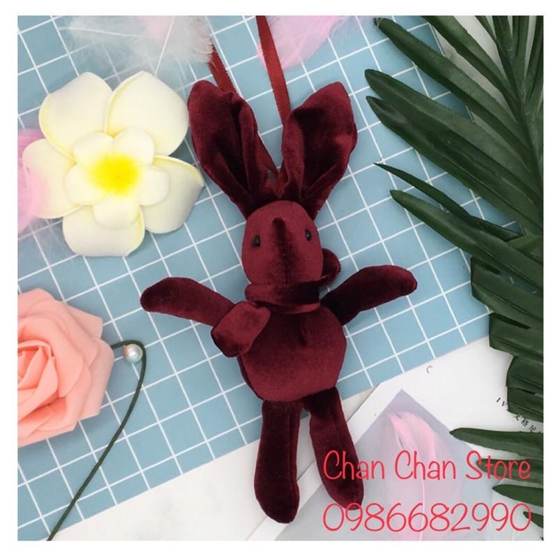 Gấu bông Thỏ Mini 20cm làm móc khoá đồ chơi quà tặng trang trí decor