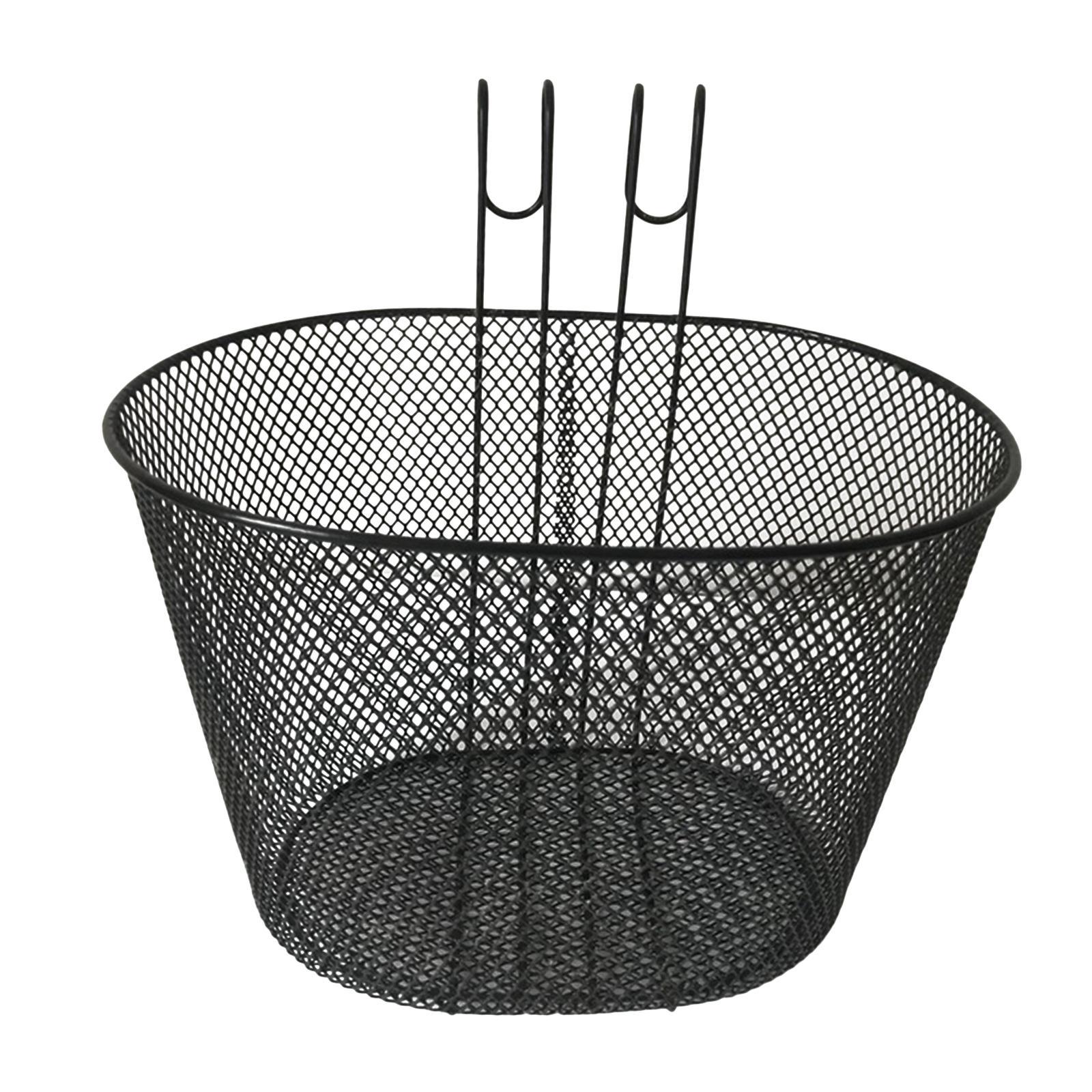 Bike Basket Quick Release Bike Accessories Front Handlebar Black for Adults