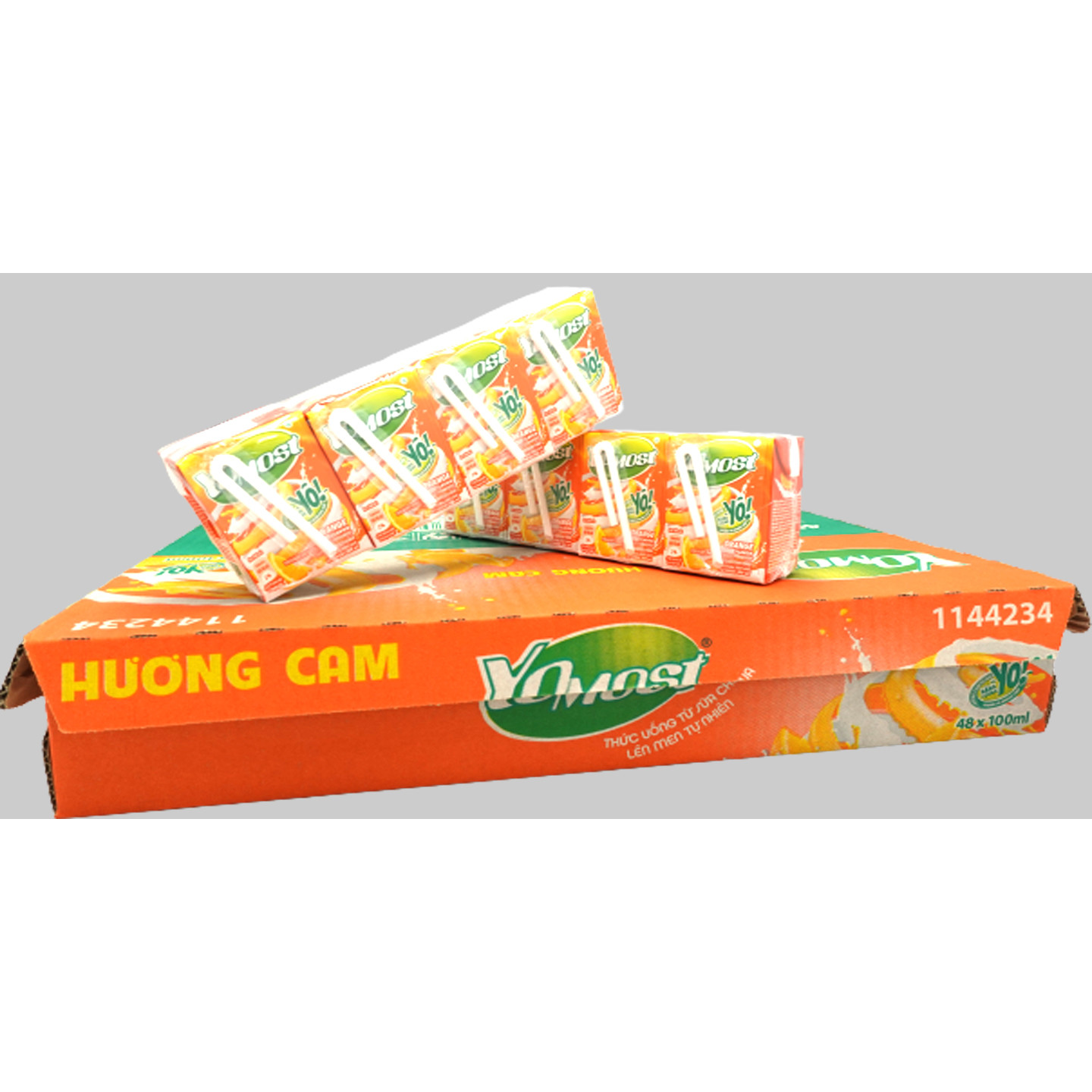 Thùng 48 hộp Sữa Chua Uống Yomost cam 100ml - HSD Luôn Mới