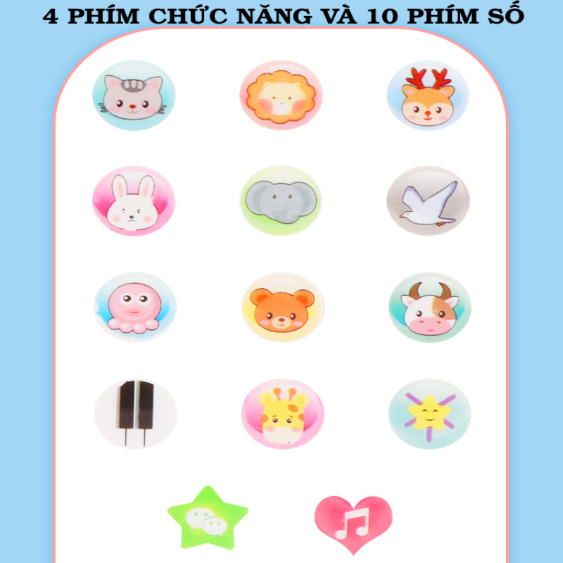 Điện thoại đồ chơi có nhạc phát sáng, an toàn cho bé giúp phát triển khả năng âm nhạc