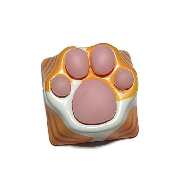HSV Personality Customized Aluminum Silicone Kitty Paw Artisan Backlight Keycap Cat Paws Pad Keyboard keyCaps for Cherry MX Switches