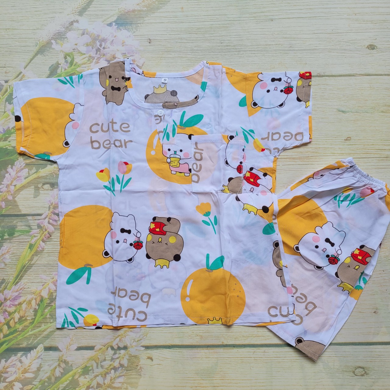 Đồ bộ tole lanh bé trai size 2 . 5 bộ giá sỉ