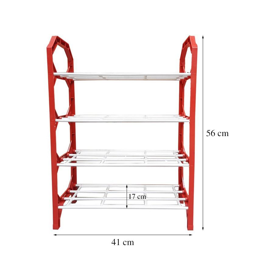 Kệ để giày dép 4 tầng mini bằng nhựa