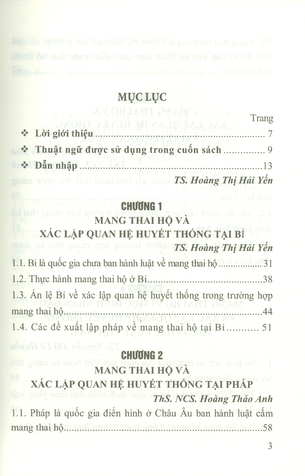 Mang Thai Hộ Và Xác Lập Quan Hệ Huyết Thống So Sánh Pháp Luật Bỉ, Pháp, Anh Và Việt Nam (Sách chuyên khảo)