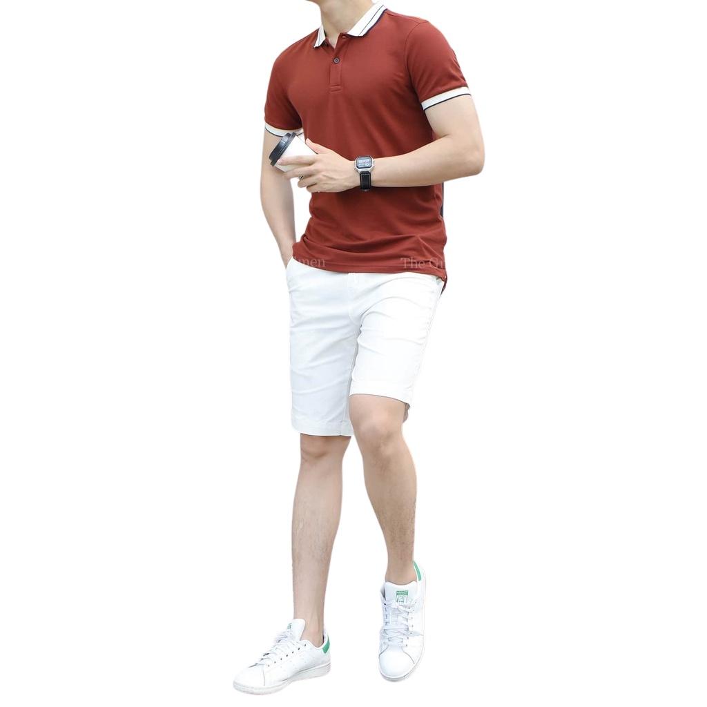 Áo polo nam JBAGGY phối viền tay và cổ áo, áo phông cổ bẻ nam chất co giãn đẹp form chuẩn.