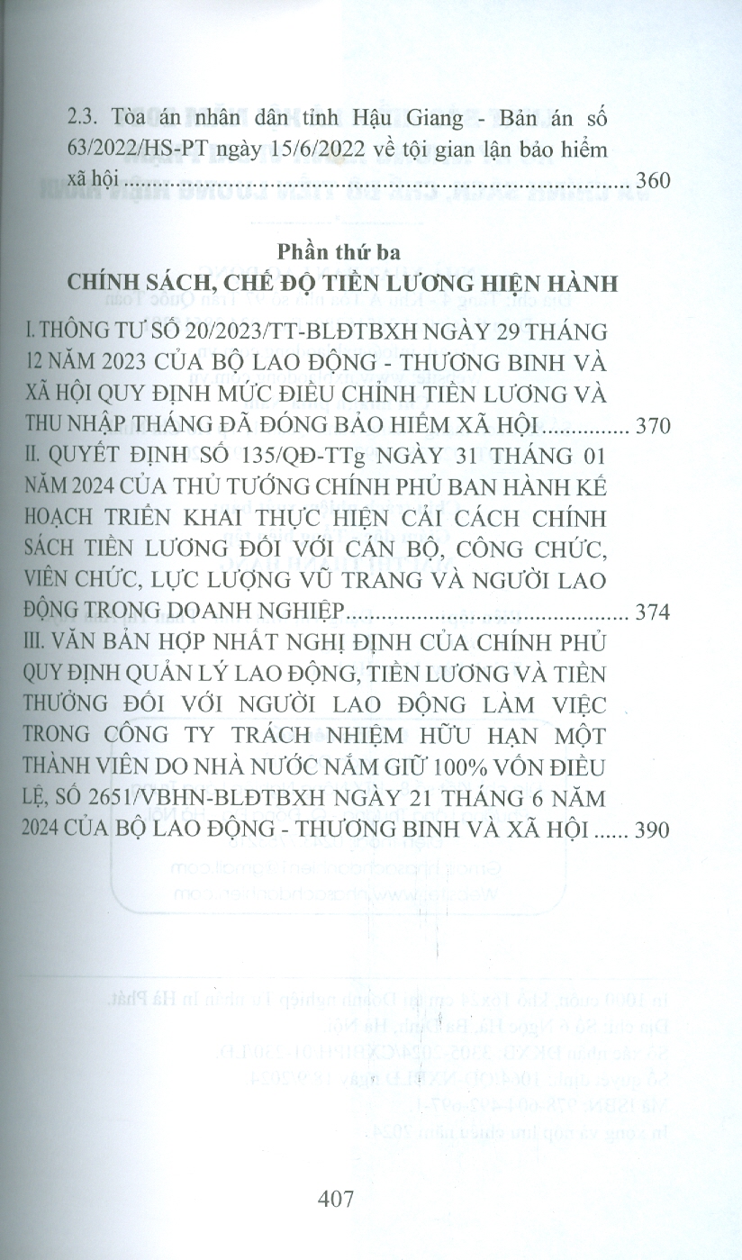 Luật Bảo Hiểm Xã Hội Năm 2024 Xử Lý Những Hành Vi Sai Phạm Và Chính Sách, Chế Độ Tiền Lương Hiện Hành
