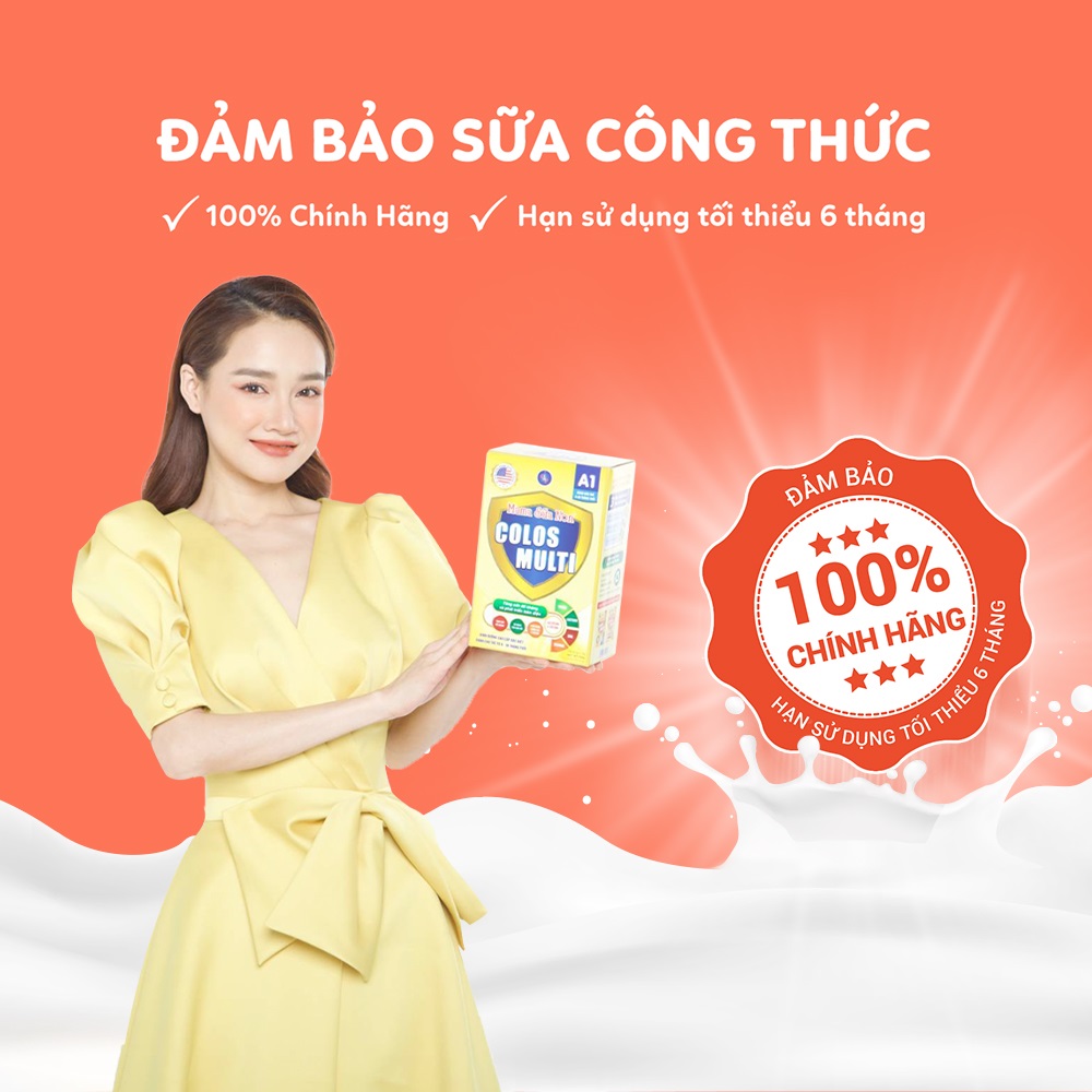 Combo 2 hộp Sữa non Colosmulti A1 hỗ trợ tăng cường sức đề kháng cho trẻ hộp 25 gói x14g