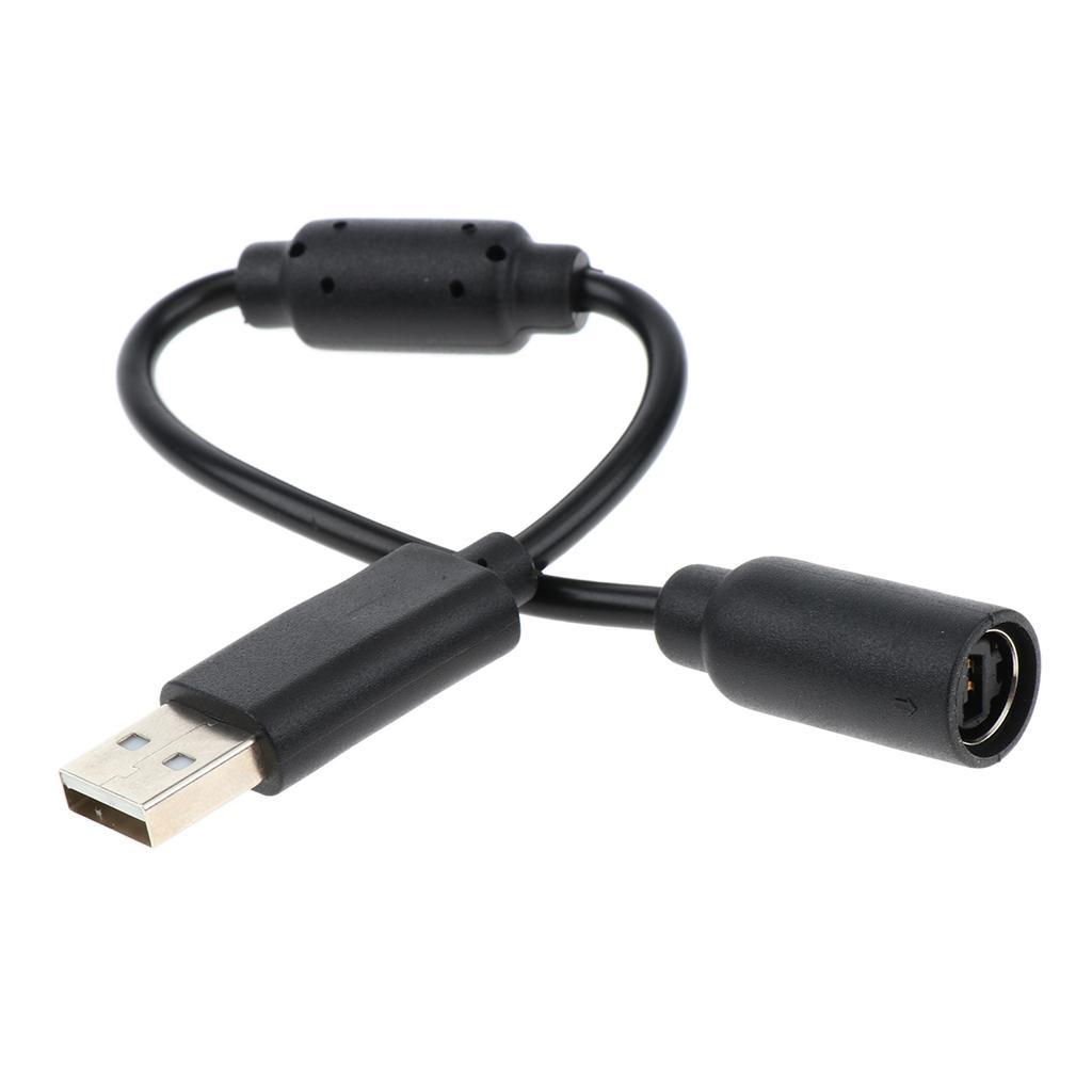 USB Converter Cable for 360 Controller Breakaway Cord - Black