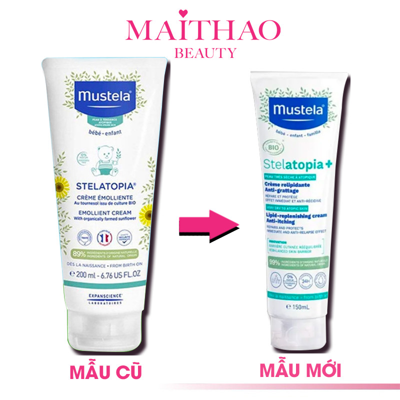 Mustela Kem Dưỡng Da Cho Bé Da Chàm, Viêm Da Cơ Địa Phiên Bản Đặt Biệt 150ml