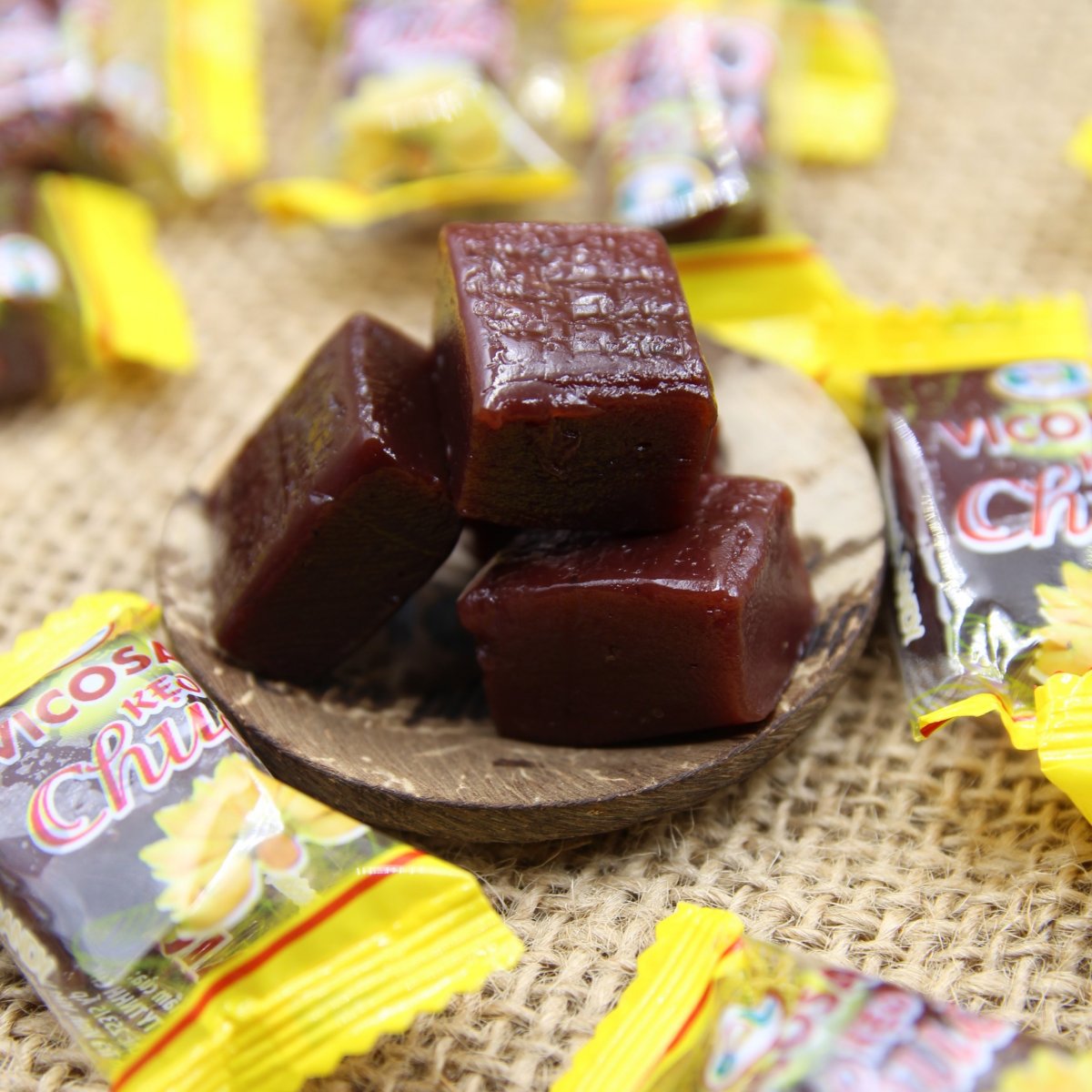 Kẹo Chuối Gân vị Sầu Riêng Vicosap