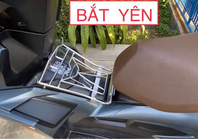 BAGA INOX DÙNG CHO XE AB 2022 2023 - 125 160cc , PASS CỐT YÊN , HÀNG CHUẨN 10 LY