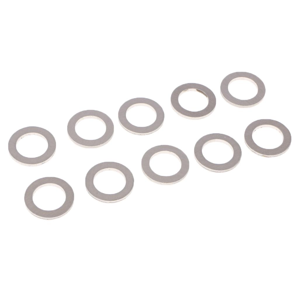 2x10 Pieces Metal Oil Drain Plug,  Washer Seals for Silberura
