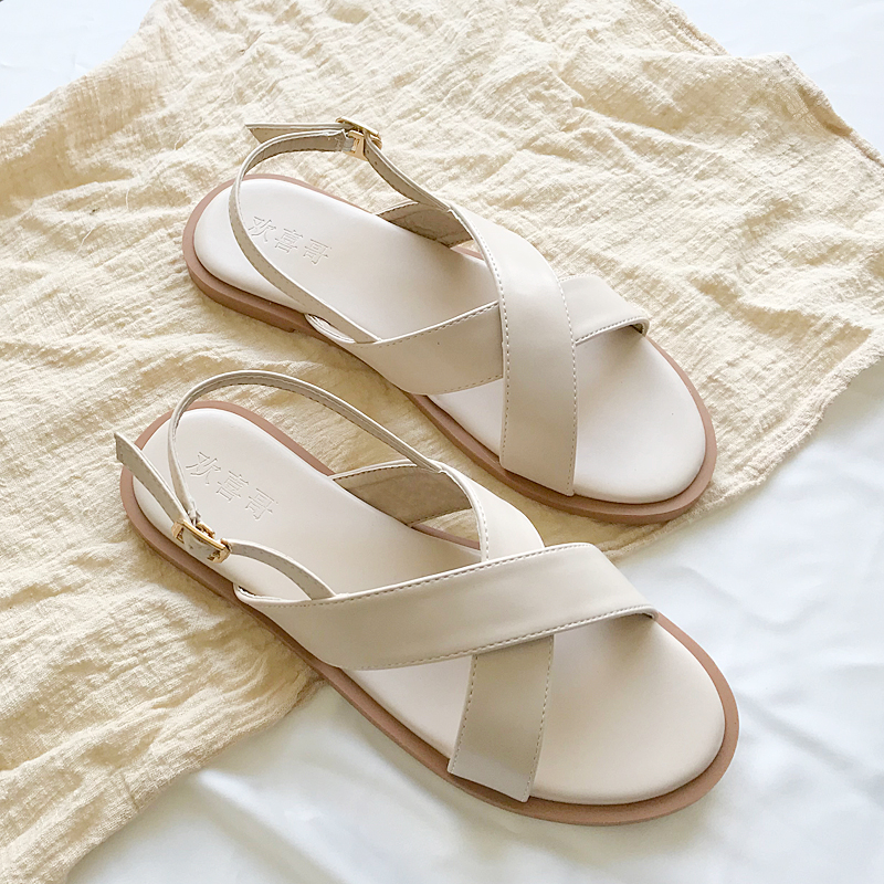 Giày nữ sandal Quai Chéo Bảng To Mã NKS15 Phong Cách Trẻ Trung