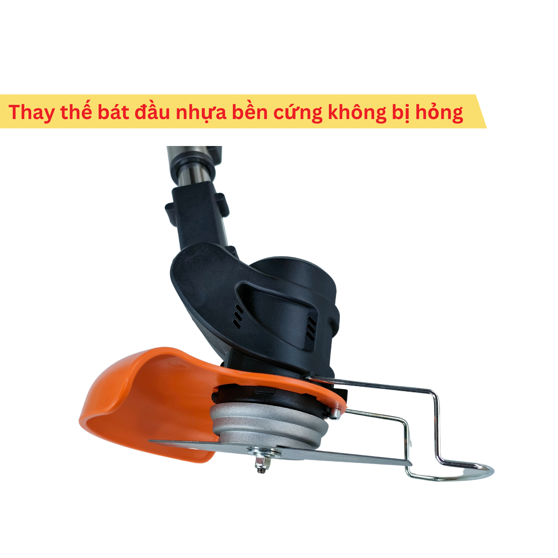 Bát đầu nhựa + bộ ốc đầu máy cắt cỏ pin 1800w 6 inch