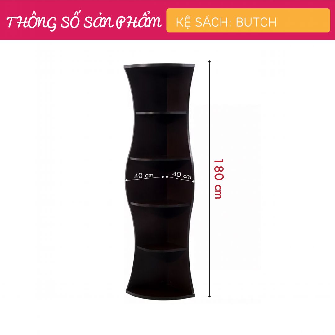 Kệ đựng sách kiểu nhỏ gọn SMLIFE Butch