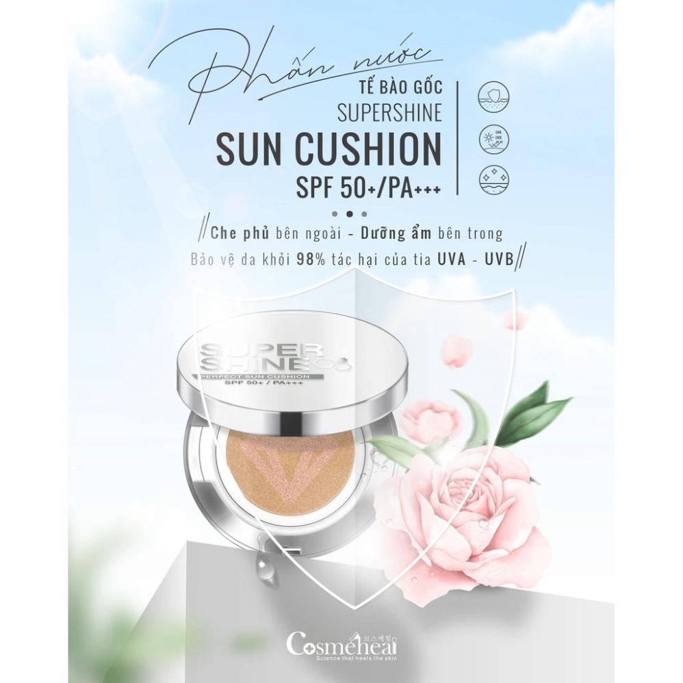 Phấn Nước COSMEHEAL Perfect Sun Cushion SPF50+/PA+++ Chống Nắng Bên Ngoài, Dưỡng Ẩm Bên Trong, Mỏng Nhẹ Không Bít Tắc.