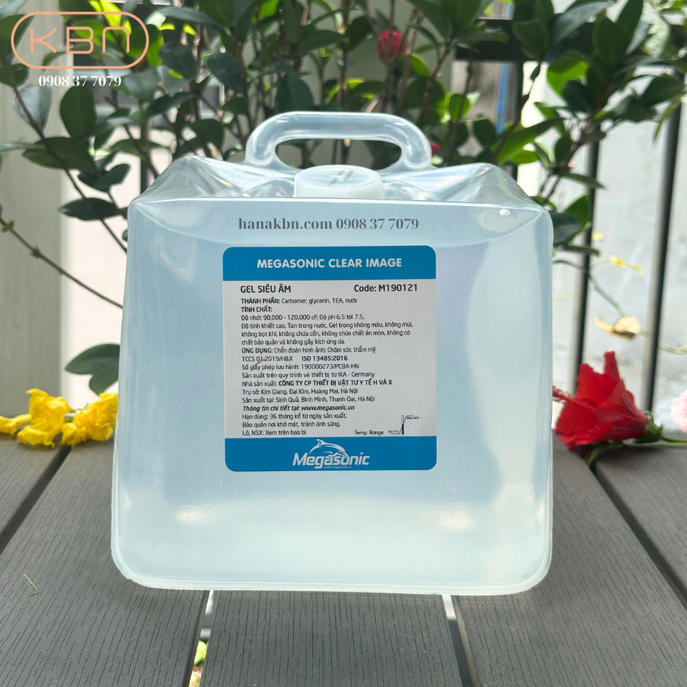 Gel Lạnh Triệt Lông Siêu Âm Chẩn Đoán Hình Ảnh Công Nghệ Germany MEGASONIC 5000ml