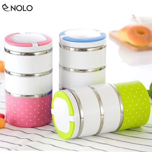 Hộp cơm 3 tầng ruột inox giữ nhiệt