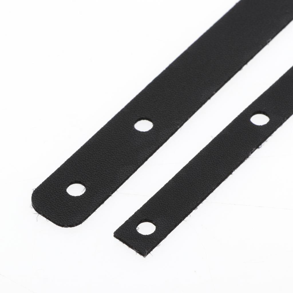 2-4pack DIY Leather Craft Making Kit Key Chain Rope Leather Material Black
