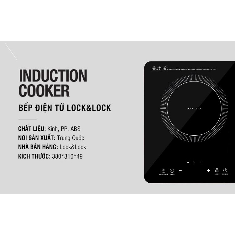 Bếp Từ Đơn Lock&Lock EJI411 (2000W) - Hàng Chính Hãng