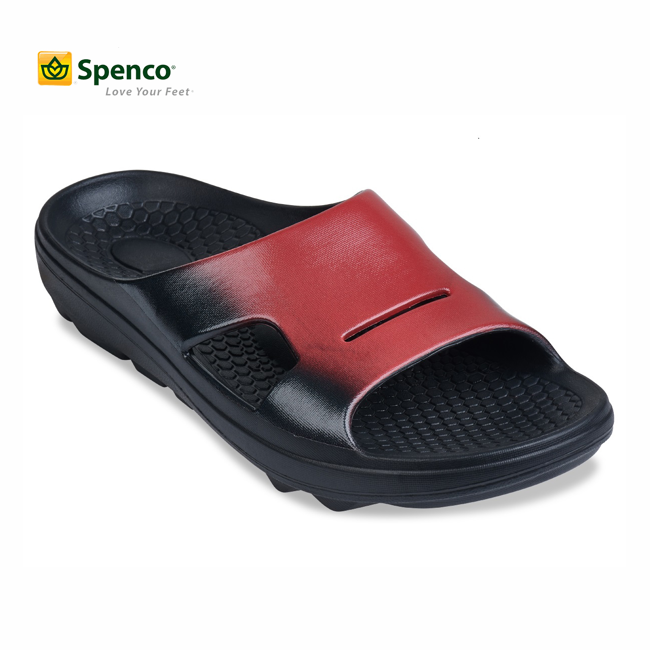 Dép sức khỏe nam Spenco Fusion Fade Slide Red, 246