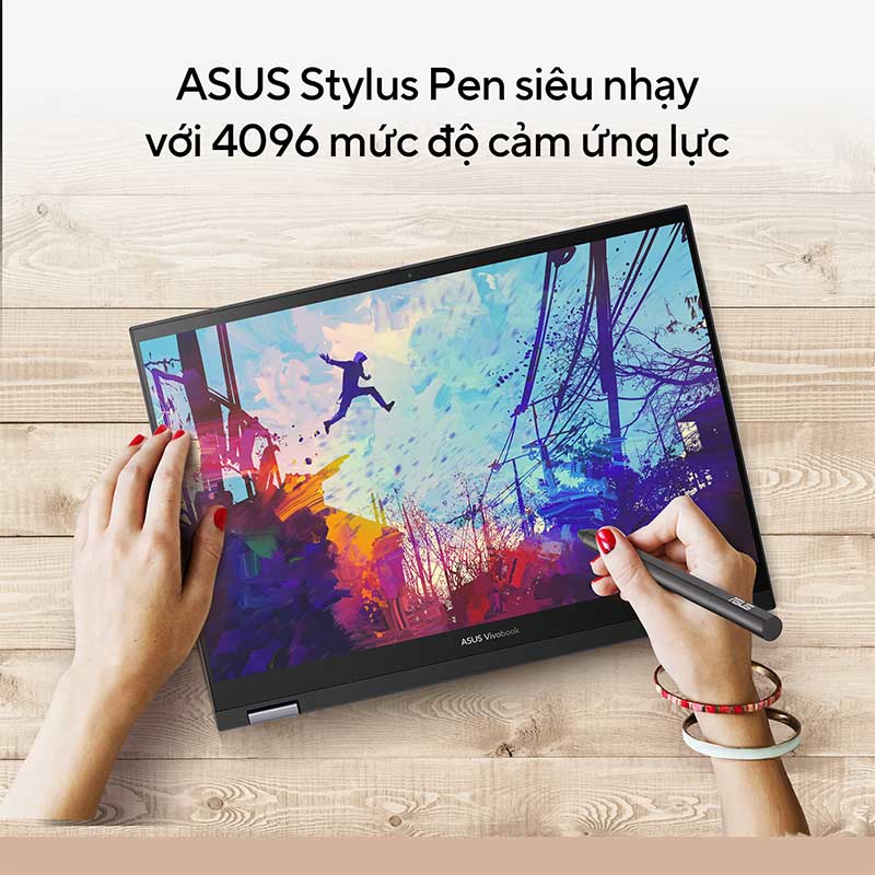 Laptop Asus Vivobook S 14 Flip TP3402VA-LZ118W (Intel Core i9-13900H | 16GB | 512GB | Intel UHD | 14.0-inch WUXGA | Cảm ứng | Win 11 | Bạc) - Hàng Chính Hãng - Bảo Hành 24 Tháng