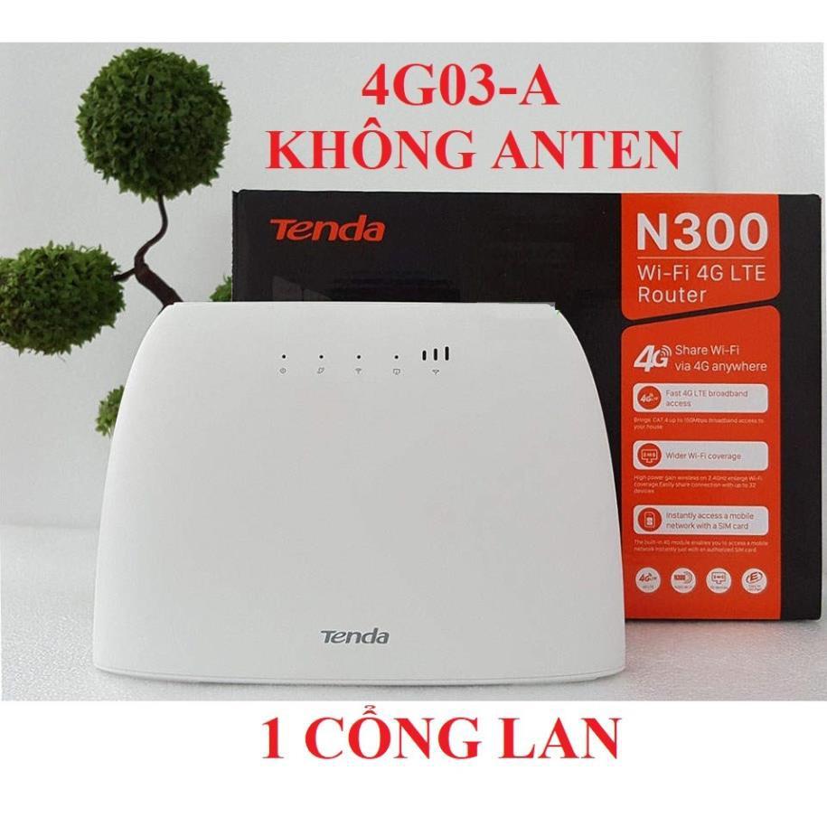 BỘ PHÁT WIFI TENDA 4G / 3G LTE - 4G03 A B - CÓ CỔNG LAN - CHÍNH HÃNG 36 THÁNG Văn Phòng Xe Khách Lắp Cam ZTE Huawei