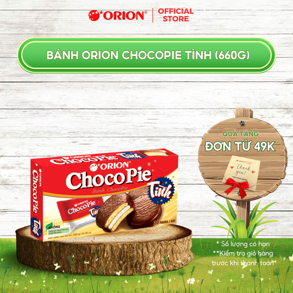 Hộp 6 gói bánh Orion CHOCOPIE TÌNH vị truyền thống (198G)