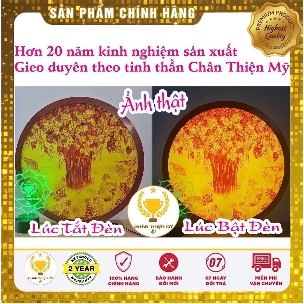 Đèn Thờ Hào Quang Trúc Chỉ In Tròn_M97102