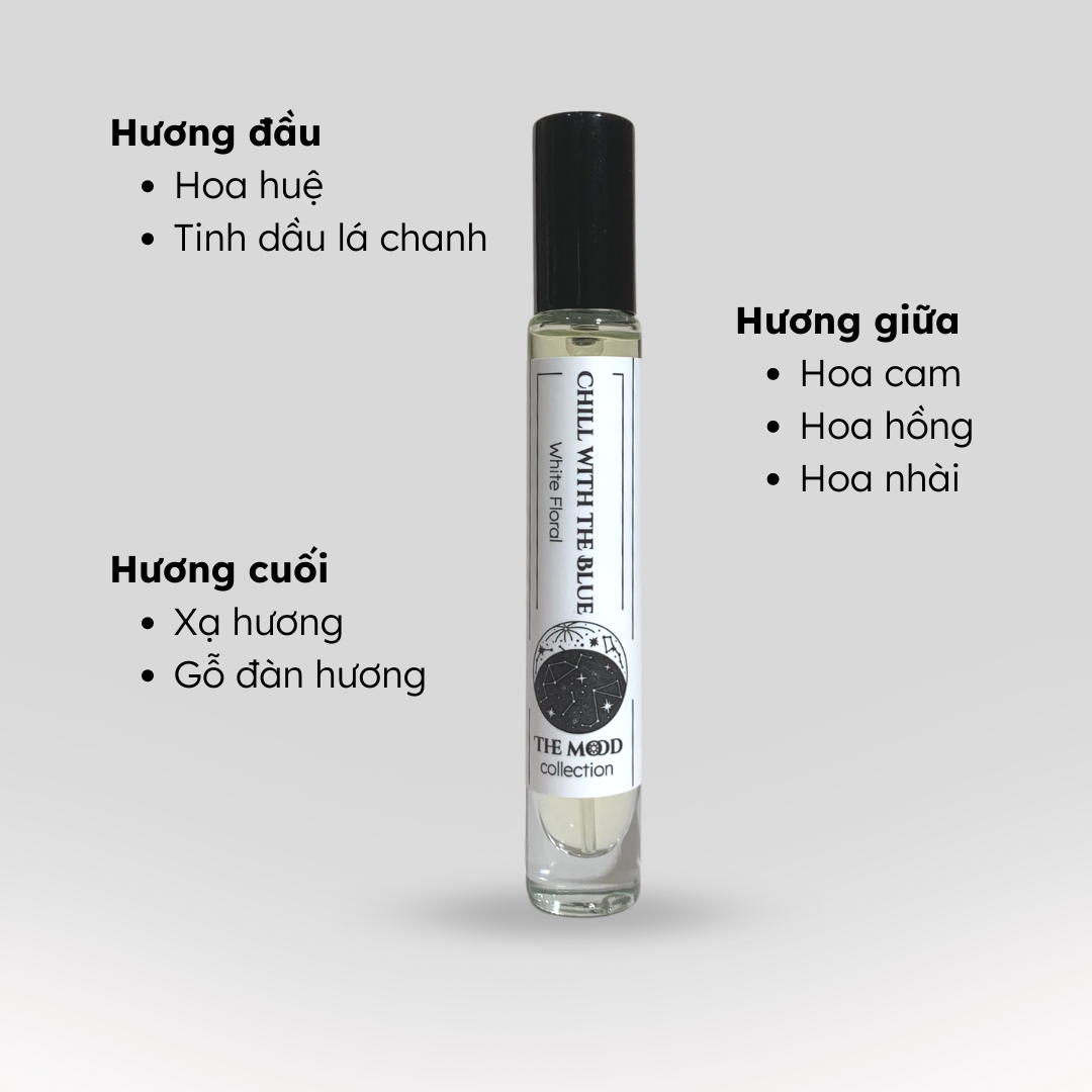 Nước hoa unisex nhẹ nhàng, sâu lắng, điềm tĩnh No.23 (Chill With The Blue) Morra - dạng xịt