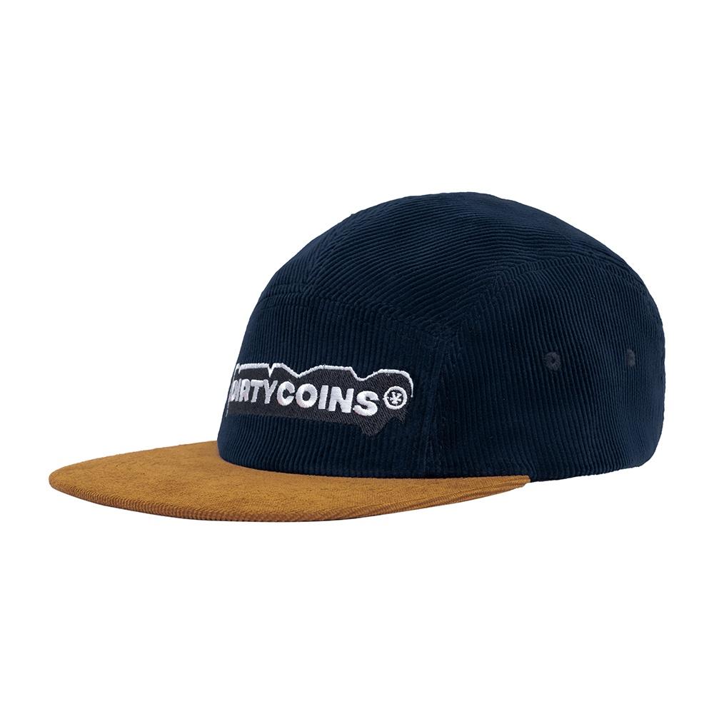 DirtyCoins Nón Corduroy 5 Panels Cap - Blue