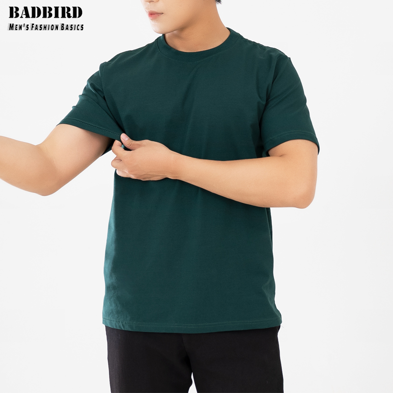 Áo Thun Nam Cotton Spandex CAO CẤP cổ tròn, co giãn 4 chiều, thấm hút, khô thoáng, Regular Fit, Thương hiệu Việt BADBIRD