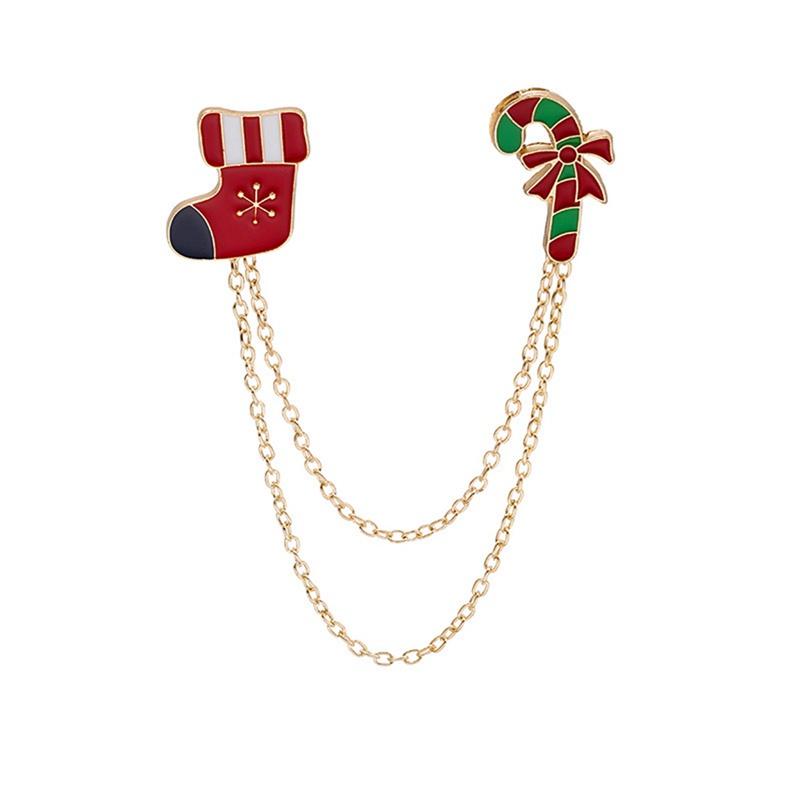 Huy hiệu cài áo hình chiếc găng tay / vớ / nón giáng sinh thời trang