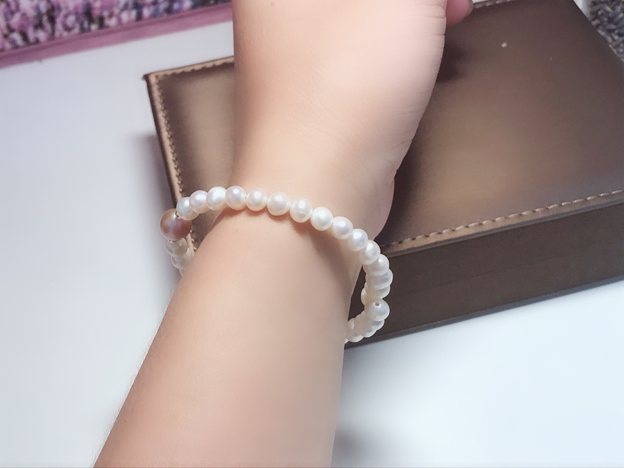 Kiềng mềm ngọc trai xinh xắn