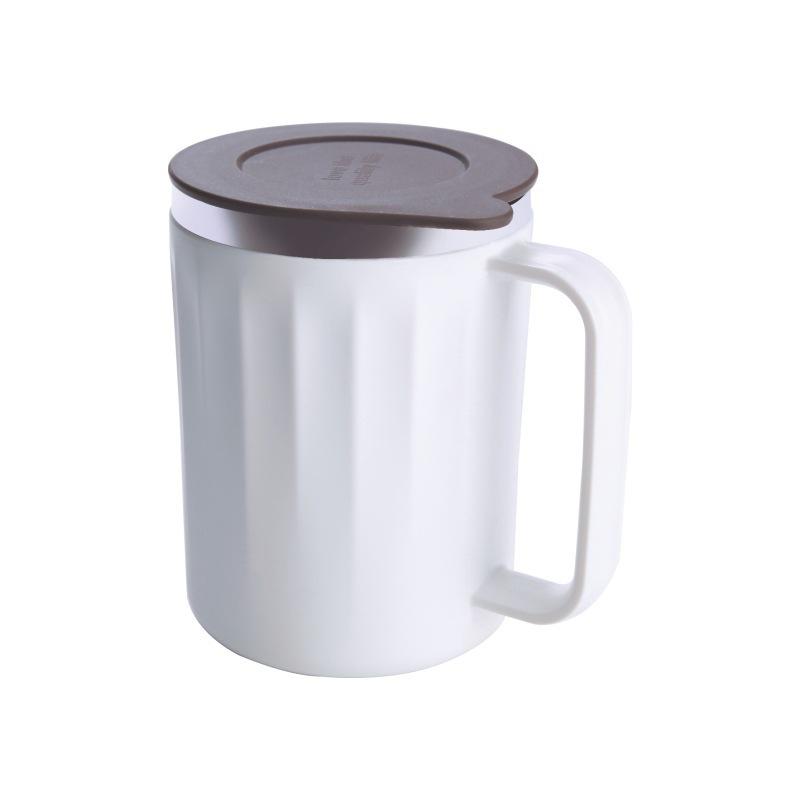 Đặc Biệt Tặng Cốc Inox 304 Văn Phòng Tay Cầm Cách Nhiệt Nước Lạnh Trà Sữa Làm Việc Cà Phê Có Nắp Đậy 400Ml