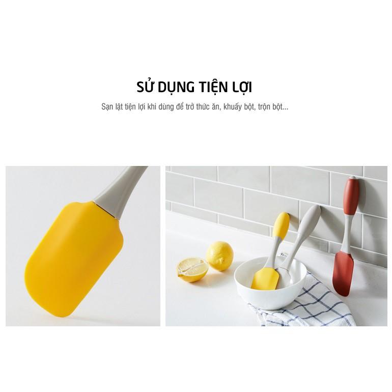 Dụng cụ lật đồ ăn trộn bột làm bánh bằng Silicone Lock&Lock LOL125