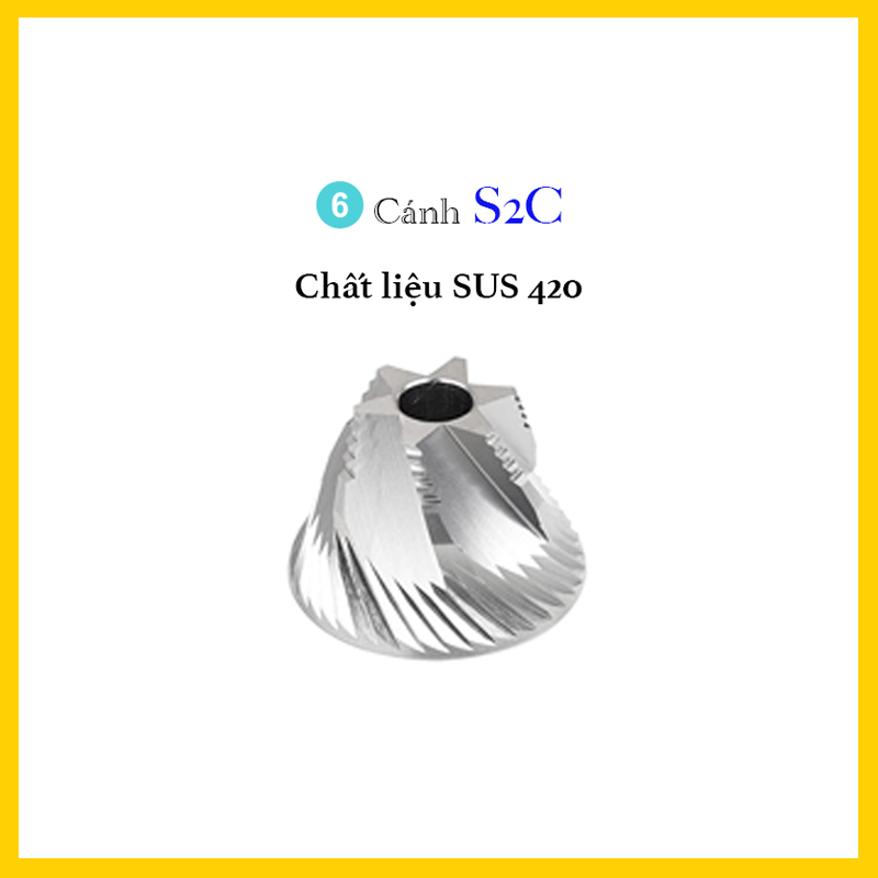 Cối xay cà phê C3 | Nâng cấp lưỡi 6 cánh S2C